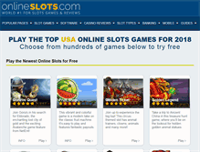 Tablet Screenshot of onlineslots.com